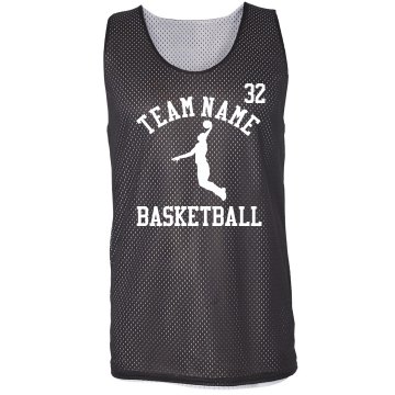 3 on 3 Basketball w/ Back Badger Sport Mesh Reversible Tank