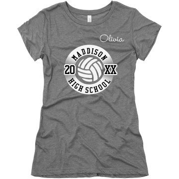 Volleyball Tee Junior Fit Bella Triblend Tee