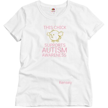 Autism Chick Misses Relaxed Fit Basic Gildan Ultra Cotton Tee
