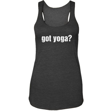 Got Yoga Junior Fit Bella Sheer Longer Length Rib Strap Tank Top