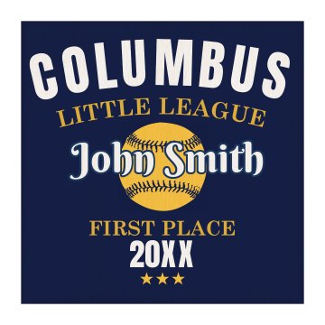Little League Plaque Home Plate Wood Plaque