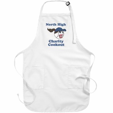 Charity Baseball Cookout Basic White Apron