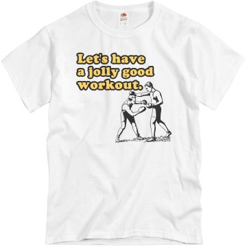 Jolly Good Workout Unisex Basic Gildan Heavy Cotton Crew Neck Tee