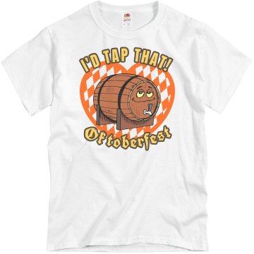 Drunk Oktoberfest Tap Unisex Basic Gildan Heavy Cotton Crew Neck Tee