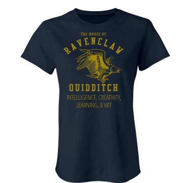 Ravenclaw Quidditch Fan Junior Fit American Apparel Fine Jersey Tee