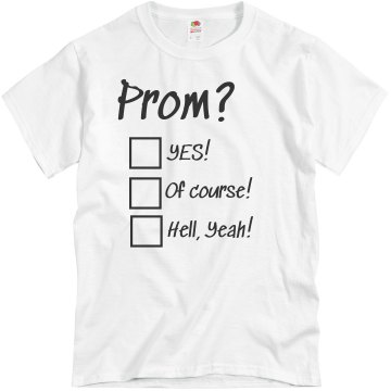 Prom Question Unisex Basic Gildan Heavy Cotton Crew Neck Tee