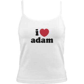 I Heart Adam Bella White Basic Junior Fit Camisole
