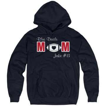 Blue Devils Mom Unisex Gildan Heavy Blend Hoodie