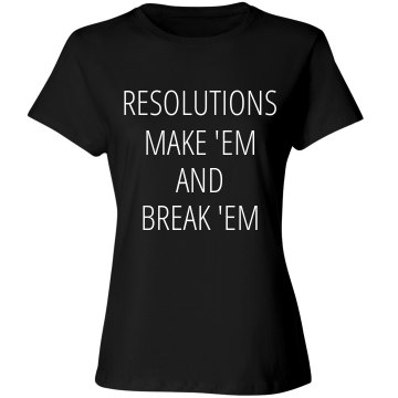 Resolutions Tee Junior Fit Bella Sheer Longer Length Rib Tee