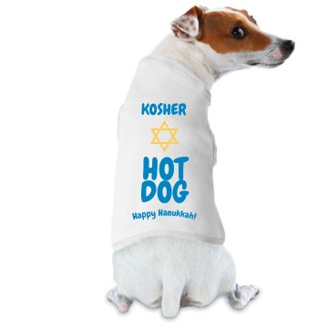 Kosher Hot Dog Doggie Skins Dog Hoodie Tee
