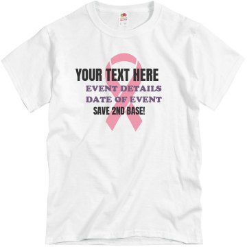Breast Cancer Event Unisex Basic Gildan Heavy Cotton Crew Neck Tee