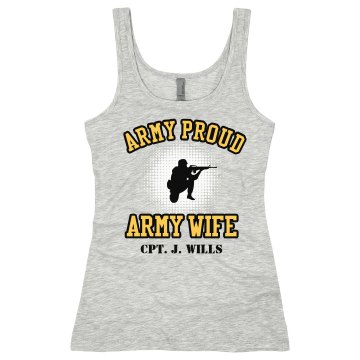 Army Wife Tank Junior Fit Soffe 2x1 Rib Tank Top