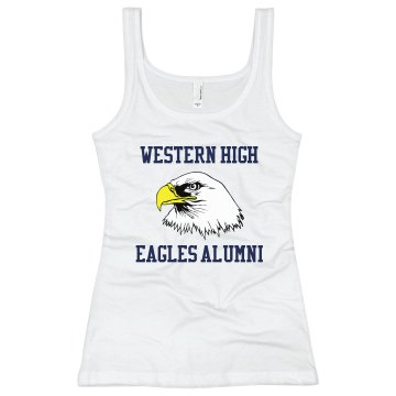 High School Alumni Tank Junior Fit Soffe 2x1 Rib Tank Top
