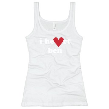 I Heart Ben Junior Fit Bella Sheer Longer Length Rib Tank Top