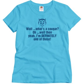 Grandma's a Cougar! Misses Relaxed Fit Basic Gildan Ultra Cotton Tee