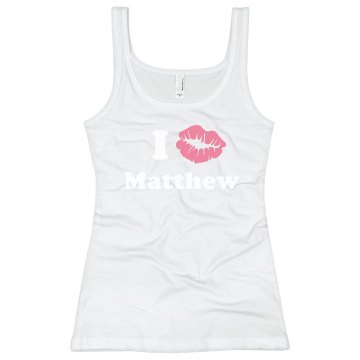 I Heart Matthew Junior Fit Bella Sheer Longer Length Rib Strap Tank Top