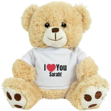 I Heart You Sarah Medium Plush Teddy Bear