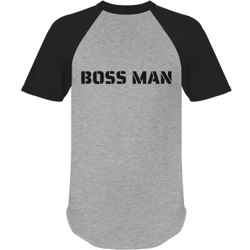 Boss Man Unisex Anvil Ringer Tee