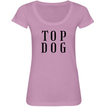 Top Dog Junior Fit Bella Sheer Longer Length Scoopneck Tee