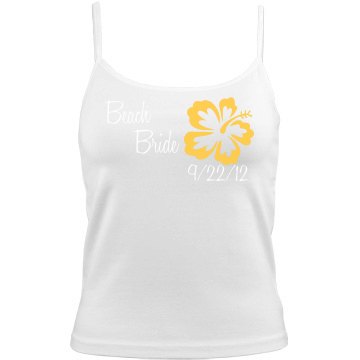 Beach Bride Honeymoon Bella Junior Fit Camisole