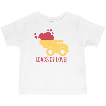 Loads Of Love Toddler Basic Gildan Ultra Cotton Crew Neck Tee