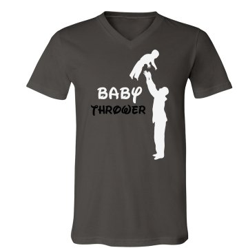 Baby Thrower Unisex Canvas V-Neck Jersey Tee