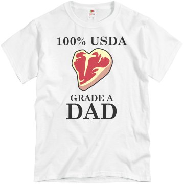 Grade A DAD Unisex Basic Gildan Heavy Cotton Crew Neck Tee