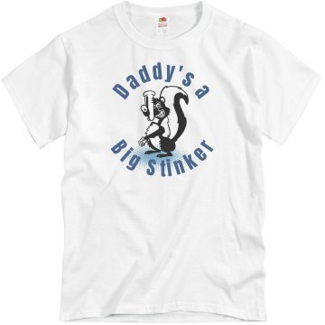 Daddy's A Big Stinker Unisex Basic Gildan Heavy Cotton Crew Neck Tee