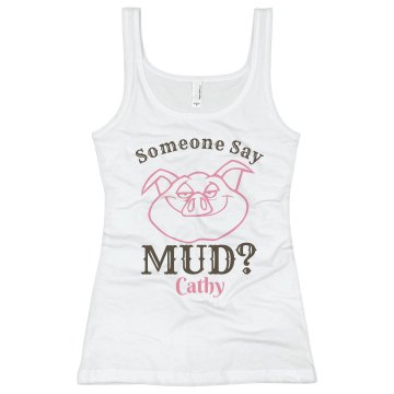 Evil Step Mudders Junior Fit Bella Sheer Longer Length Rib Racerback Tank Top