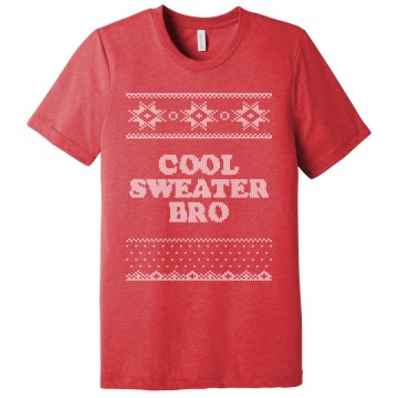 Cool Sweater Bro Unisex Canvas Triblend Tee