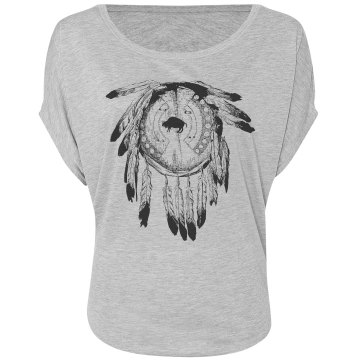 Dreamcatcher Misses Bella Flowy Draped Sleeve Dolman