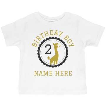 2nd Birthday Jungle Toddler Basic Gildan Ultra Cotton Crew Neck Tee
