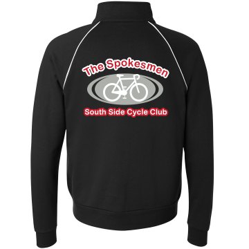 Cyclist Men's Track Jacke Unisex Canvas Fleece Full Zip Track Jacket