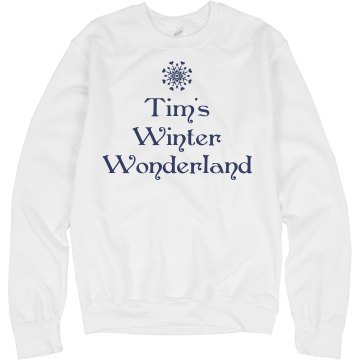 Tim's Winter Wonderland Junior Fit Bella Slit V-Neck Tee