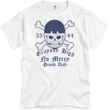 Proud Football Dad Unisex Basic Gildan Heavy Cotton Crew Neck Tee