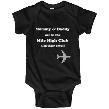 Mile High Club Infant Rabbit Skins Lap Shoulder Creeper