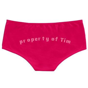 Property of Tim w/ Back Bella Hotshort