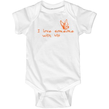 Butterfly MS Infant Rabbit Skins Lap Shoulder Creeper