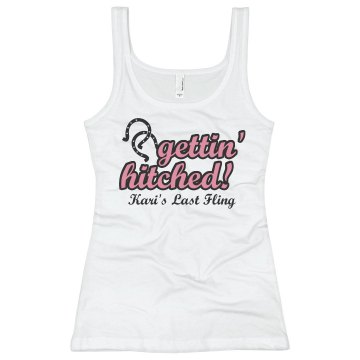 Gettin' Hitched Junior Fit Basic Bella 2x1 Rib Tank Top