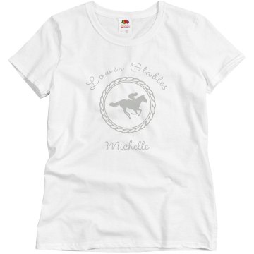 Custom Stable Tee Junior Fit Brightline 3/4 Sleeve Jersey Tee