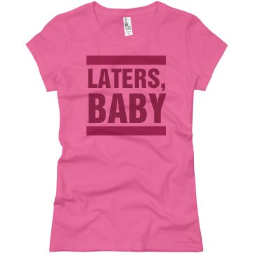 Laters Baby Bars Junior Fit Basic Bella Favorite Tee
