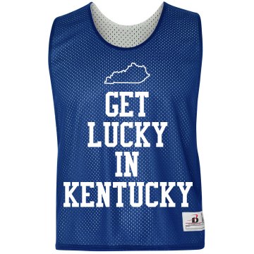 Lucky in Kentucky-mens Unisex Gildan Heavy Cotton Crew Neck Tee