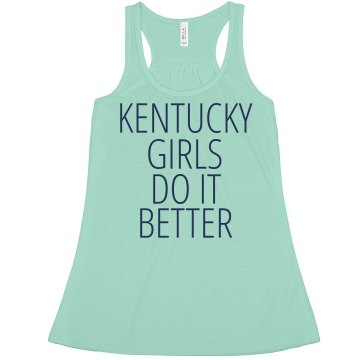 Kentucky Girls... Junior Fit Bella Sheer Longer Length Rib Tee