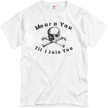 Til I Join You Skull Unisex Basic Gildan Heavy Cotton Crew Neck Tee