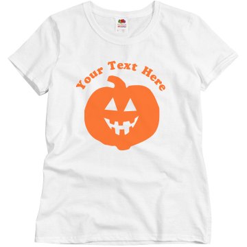Customizable Pumpkin Misses Relaxed Fit Basic Gildan Heavy Cotton Tee