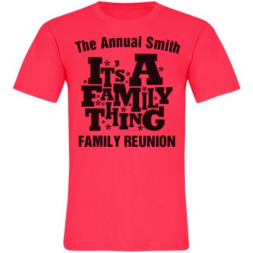 Neon Family Reunion Thing Unisex American Apparel Neon Crew Neck Tee
