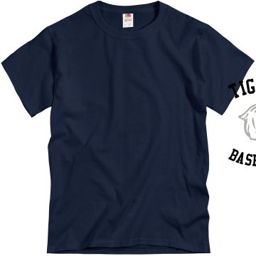 Custom Baseball Tee Unisex Gildan Heavy Cotton Crew Neck Tee