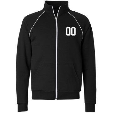 Custom Sporty Jacket Unisex Canvas Fleece Full Zip Track Jacket