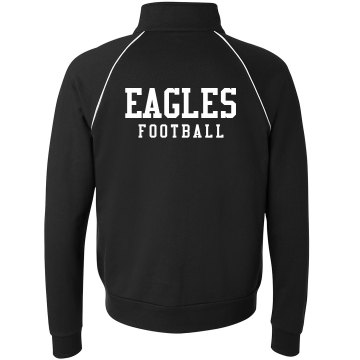 Custom Team Jacket Unisex Canvas Fleece Full Zip Track Jacket