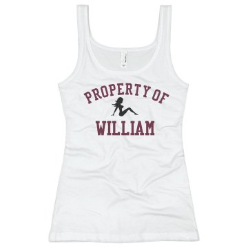 Property Of William Junior Fit Basic Bella 2x1 Rib Tank Top